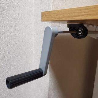 【値下げ 6/23】スタンディングデスク　FlexiSpot フレキシスポット　メープル天板140*70cm　手動昇降　高さ調節　事務机 オフィス　テーブル