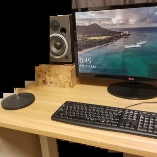 【値下げ 6/23】スタンディングデスク　FlexiSpot フレキシスポット　メープル天板140*70cm　手動昇降　高さ調節　事務机 オフィス　テーブル