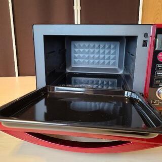 h625売約済み❌2017年製 YAMAZEN フラットオーブンレンジ オーブン皿付き