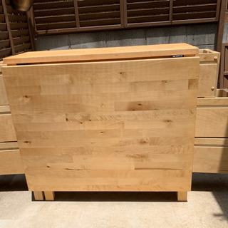 伸縮ダイニングテーブル3点セット(木製)IKEA 美品 | w2-worldbuffet.co.uk