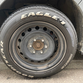 ハイエースに！FJクルーザー17インチ純正ホイールにGoodyear ナスカー ハイエースに！FJクルーザー17インチ純正ホイールにGoodyear