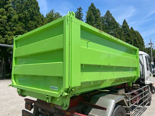 新品】4トン車脱着用8㎥2扉コンテナ（舟底仕様）☆千葉市内直接引き取り可