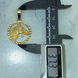 中古品】K18 ホーストップ 3.7g