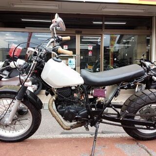 NO.3830 ＴＷ２００　ロンスイ　スカチューン　スーパーサウンドマフラー　ホワイト　☆彡 NO.3830 TW200 ロンスイ スカチューン スーパーサウンドマフラー