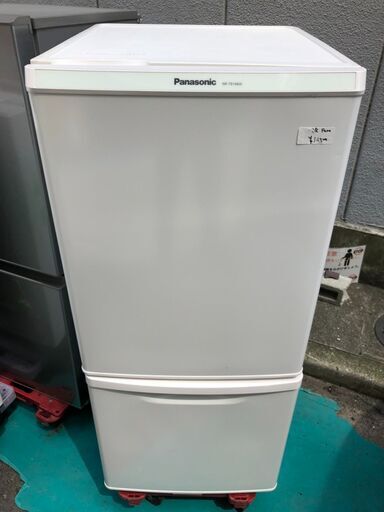 ☆中古激安！　Panasonic　パナソニック　１３８ℓ　２ドア　ノンフロン冷蔵庫　2015年製　NR-TB148 Ｗ-HG  【KBF036】　￥14,500！！