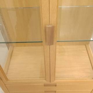 カンディハウス 無垢材 キュリオケース コレクション ガラスショー