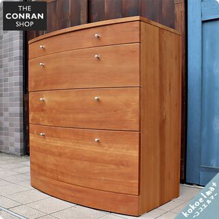 THE CONRAN SHOP(コンランショップ)のMagunussen＆Franssonデザイン WAVE チェリー材４段チェストです♪ナチュラルでシンプルなタンスは北欧スタイルやカフェスタイルに！