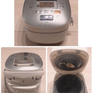【0円】TOSHIBA製炊飯器「RC-10VSF」＋山善製トースター