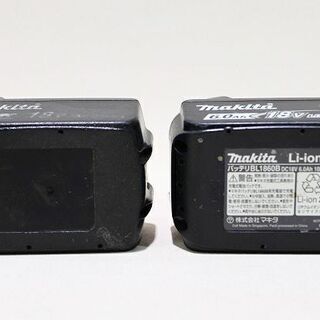 【苫小牧バナナ】動作品 マキタ BL1860B 18V/6.0Ah BL1830 18V/3.0Ah 純正 バッテリー 4個セット 残表示有 リチウムイオンバッテリー 中古♪