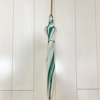 緑の雨傘　長さ89cm直径90cm(女性用)