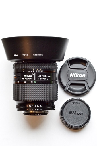 フード付き　Ai AF Zoom Nikkor 28~105mm F3.5~4.5D (IF)
