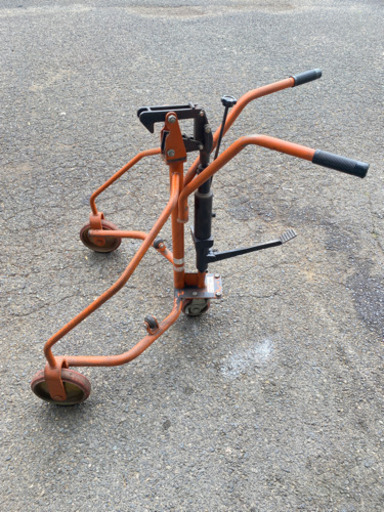 ハンシン ドラム缶運搬機 キャスター 手動 油圧 300kgまで