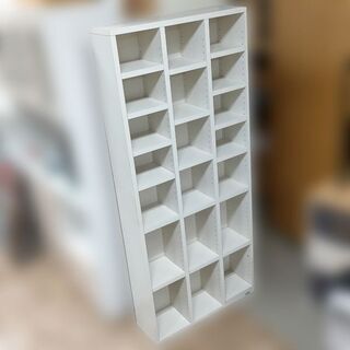 MOCO/フナモコ 本棚 多目的棚 ホワイト W75×H170×D23cm 店頭引き取り歓迎♪