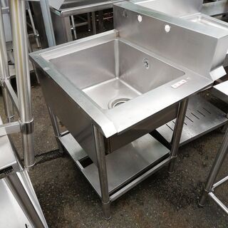 中古　一槽シンク　750×655 中古 一槽シンク 750×655