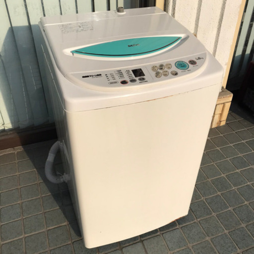 ※終了※【6.0kg 洗濯機】三洋電機 洗濯機 ASW-B60V(WG) 110L 家電
