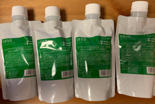 新品未使用ヘアワックス　uevo 緑　詰め替え用　200グラム　4パック