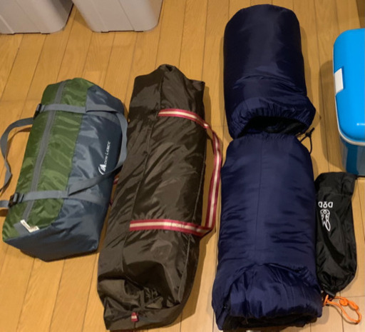 テント、タープ、寝袋