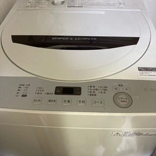 【ネット決済・配送可】SHARP洗濯機　ES-GE5B 2017...