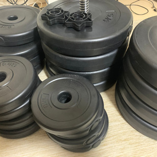 ※値下げしました！ダンベル30kg×2 ＆ フラットベンチ セット