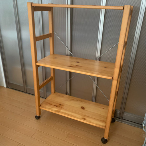 無印良品 パイン材ユニットシェルフ キャスター付 W58 D26 Hcm Choro 小山の家具の中古あげます 譲ります ジモティーで不用品の処分