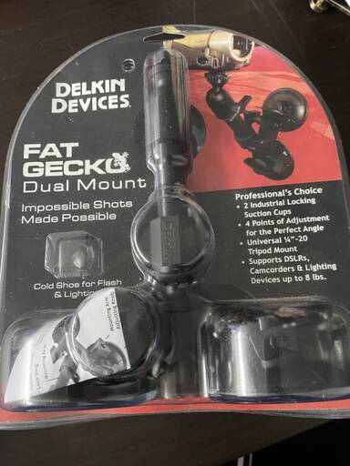 デルキン DELKIN 2点支持 カメラマウント 吸盤式 DDFG-SCTN FATGECKO ファットゲッコ アウトドア スポーツ