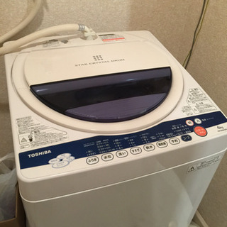 洗濯機、新品同様、6kg、TOSHIBA製、久喜