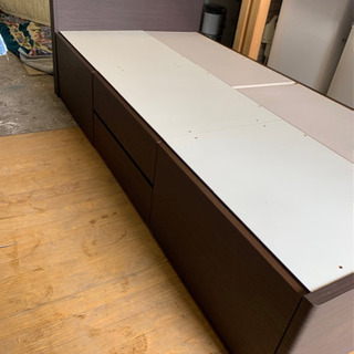 【リサイクルサービス八光　配達・設置OK】シングルベット　ダークブラウン リサイクルサービス八光 田上店 配達・設置OK】ダークブラウン 1口