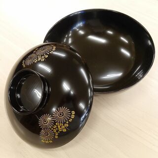 レア 40年以上物！ 能登 輪島塗 本堅地漆器 菊沈蒔絵 吸物椀