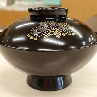 レア 40年以上物! 能登 輪島塗 本堅地漆器 菊沈蒔絵 吸物椀 レア 40年以上物! 能登 輪島塗 本堅地漆器 菊沈蒔絵 吸物椀