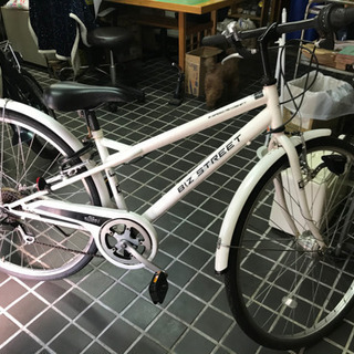 27インチ　クロスバイク　自転車　LEDライト