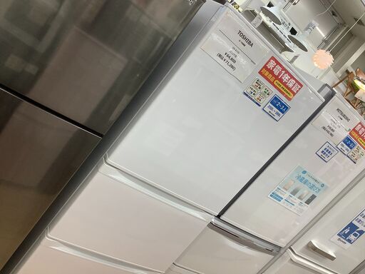 安心の1年保証付き！TOSHIBA(トウシバ)の大型3ドア冷蔵庫！