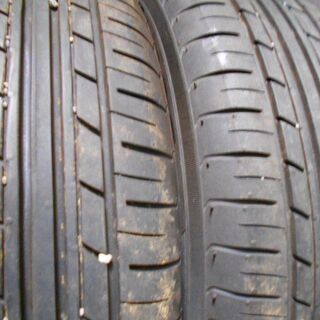 155/65R14ホイール付き夏タイヤ4本セット、バリ目です。引き取り限定