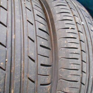 155/65R14ホイール付き夏タイヤ4本セット、バリ目です。引き取り限定