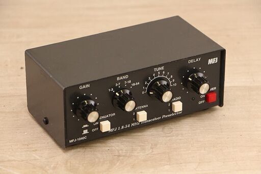 MFJ プリセレクター プリアンプ 説明書付 MFJ-1040C 1.8MHz～54MHz (J947smwY)