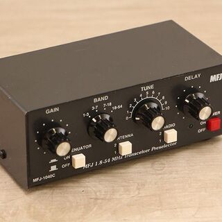 MFJ プリセレクター プリアンプ 説明書付 MFJ-1040C 1.8MHz～54MHz 