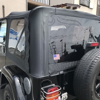 外装、車外用品 ラングラーTJ用 幌 ブラック（透明の部分はスモーク 