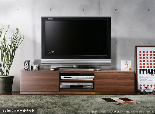 テレビ台150cm　65インチ　ウォールナットブラウン　テレビボード ＴＶ台