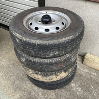 　軽トラック　12インチ　6PR 4本　145R12 スバルキャップ