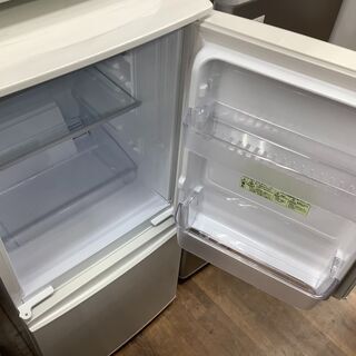 一年保証付き！】SHARP 2ドア冷蔵庫 SJ-D14E-W 2019年製 137L