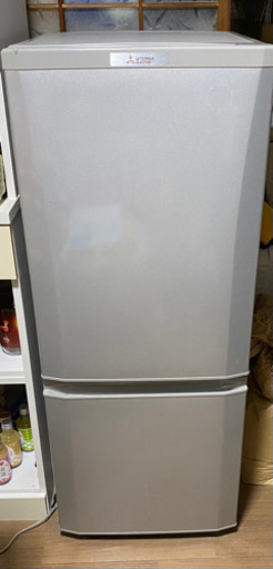 三菱2ドア冷凍冷蔵庫MR-P15C-S