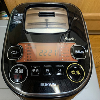 【ネット決済・配送可】アイリスオーヤマ 炊飯器 RC-IE30-B