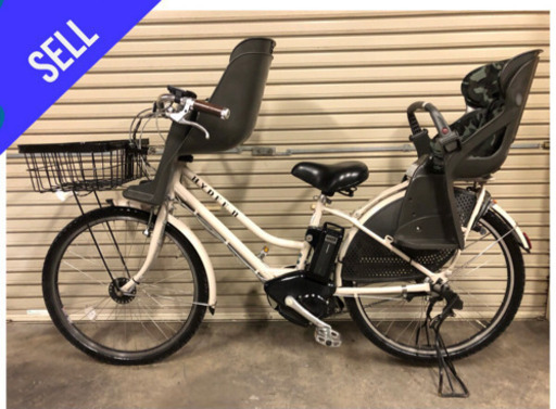 電動自転車☆ブリヂストン ハイディⅡ 限定カラー 3人乗 残キロSW☆