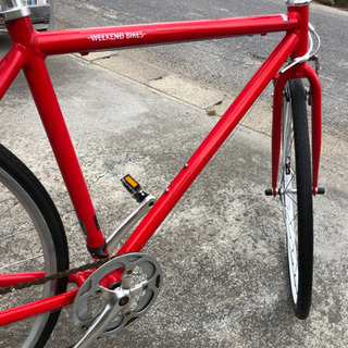 自転車 WEEKEND BIKES 赤タイヤサイズ28×15／8 7段変速