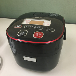 SHARP 炊飯器 ブラック　KS-K500 3合(0.54L)...