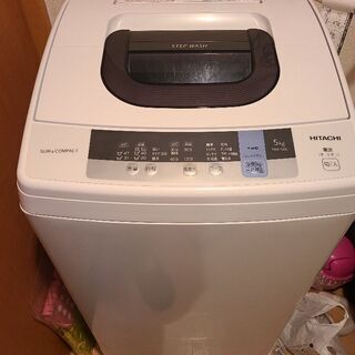 【ネット決済】日立全自動洗濯機　NW-50C(昨年購入)