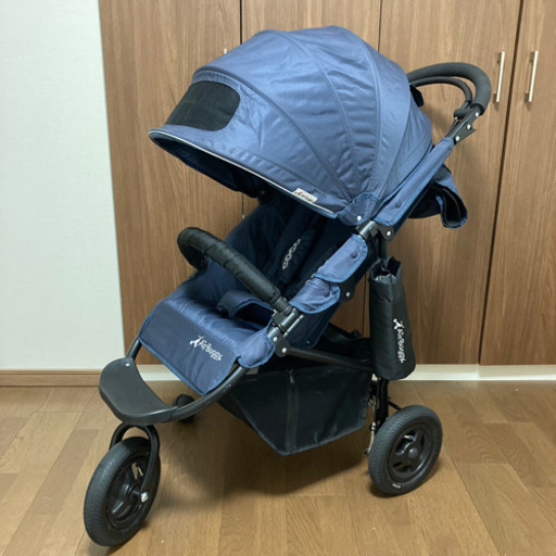 【美品】AirBuggy COCO エアバギー ココ ブレーキ インディゴグレー
