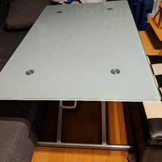 昇降式 ガラステーブル