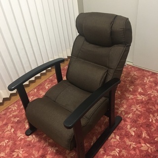 【ネット決済】座椅子　高座椅子　チェア　リクライニング（レバー式）美品