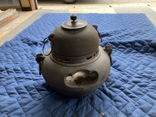お茶道具　鉄釜　1人キャンプ