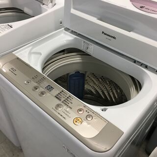 パナソニック6.0K洗濯機　2016年製　分解クリーニング済み！！